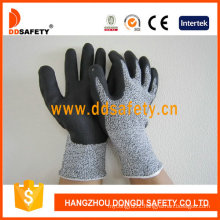 Nitrile Ultra Thin Foam on Palm Top Finger Cut Resistance Gloves Dcr420
